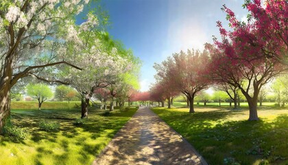 spring in the park generative ai