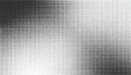 light white and black halftone dotted background