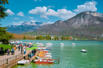 Lake Annecy, Haute-Savoie in France.