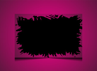 splashes background frame border, paint brush vector flyer black square vintage brush template on a pink background vector,stain grungy frame frame grunge stroke,