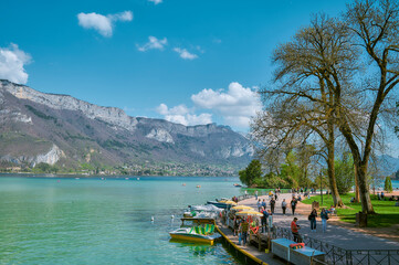 Lake Annecy, Haute-Savoie in France.