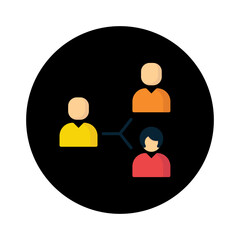 Business icon. Color business icon. Line business icon. Business icon set