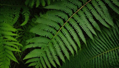 Fototapeta na wymiar abstract green fern leaf texture nature background tropical leaf