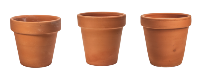 empty terracotta clay plant pot