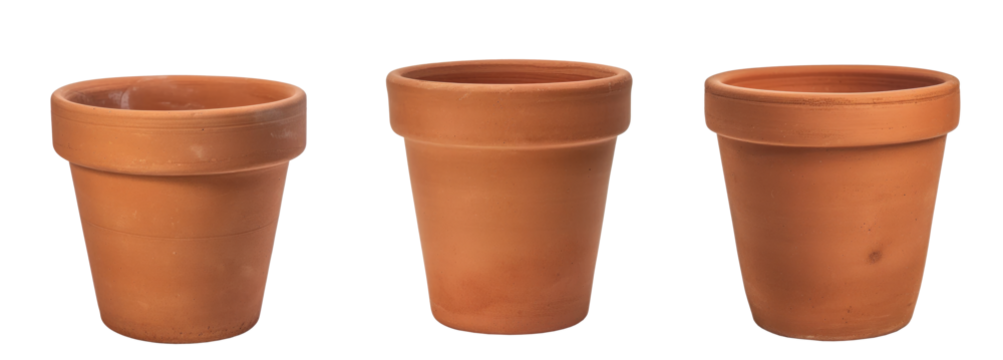 empty terracotta clay plant pot