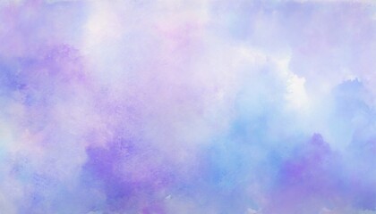 purple watercolor background painting on paper texture pastel purple blue colors in blotches and paint bleed design - Powered by Adobe