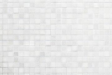 Marble floor for background Tile marble floor. White tile checkered background bathroom floor texture. Ceramic wall and floor tiles mosaic background in bathroom - obrazy, fototapety, plakaty