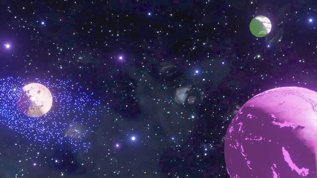 KAWAII Comets｜カワイイ彗星
可愛らしい宇宙空間にKAWAII彗星達が流れていきます。星屑の嵐も降ってきます。
KAWAII comets are flowing in the lovely space. A storm of stardust is also falling.