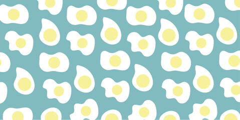 Eggs Seamless Pattern. happy Easter day .Vector hand drawn pattern