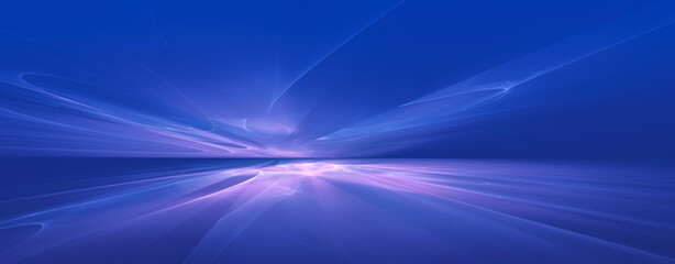 Fototapeta premium Neon Fractal Skyline