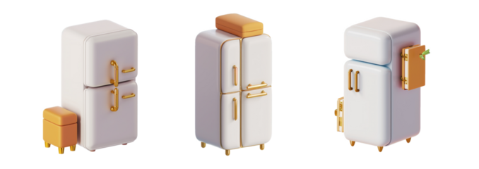 furniture with fridge