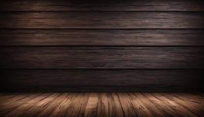 Old knotty dark wood studio set background, light from top and left