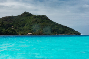 Naklejka premium Huahine's lagoon, French Polynesia