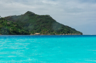 Fototapeta premium Huahine's lagoon, French Polynesia
