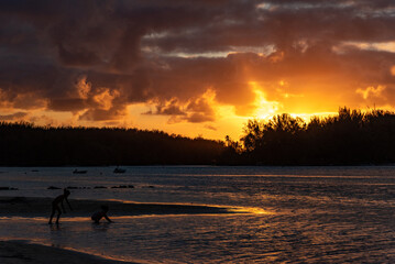 Sunset in Moorea, French Polynesia