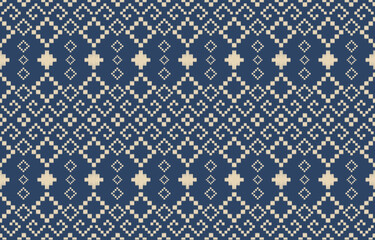 Ethnic abstract ikat art. Aztec ornament print. geometric ethnic pattern seamless  color oriental.  Design for background ,curtain, carpet, wallpaper, clothing, wrapping, Batik, vector illustration.