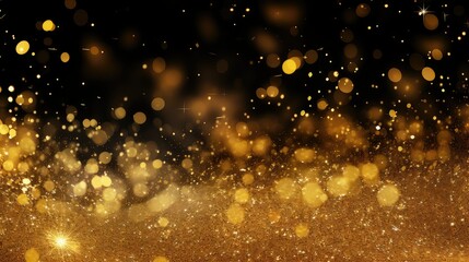 shine golden glitter background illustration metallic glisten, lustrous dazzling, glamorous luxurious shine golden glitter background