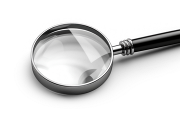 office document magnifier isolated on transparent background, png