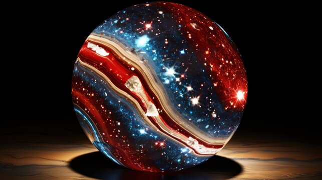 Patriotic glitter agate coster round UHD wallpaper