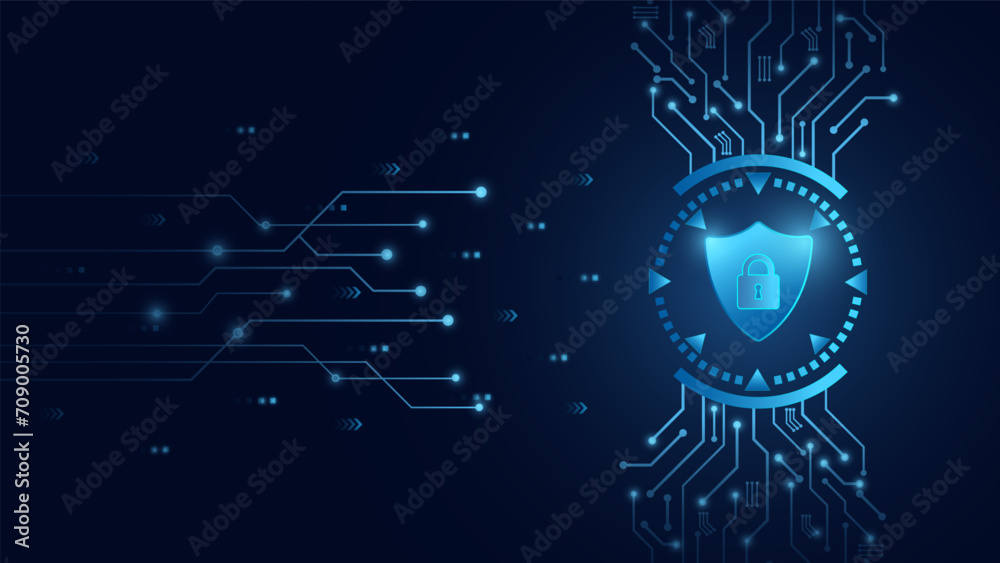 Aufkleber cybersecurity and information protection. data protection concept design for personal privacy, and c