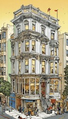 Fototapeta premium city canal houses