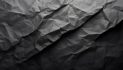 crumpled paper texture black , white blank crumpled paper texture, a surface that whispers tales of experience and resilience. offering an empty stage for the eloquence of your chosen text - obrazy, fototapety, plakaty