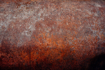 Grunge rusty metal texture, rust and oxidized metallic background. Close-up worn corroded iron.