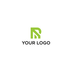 The minimalist logo concept is in the form of the letters R and M forming a building, suitable for development companies