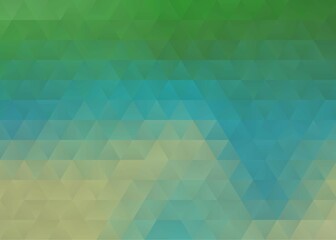 Obraz premium abstract blue yellow and green background with triangles, polygonal background