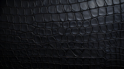  Close up shot of Black leather texture - obrazy, fototapety, plakaty