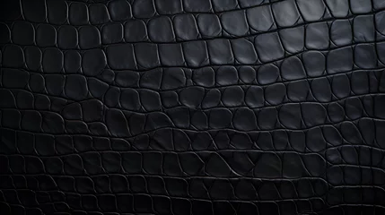 Poster Im Rahmen  Close up shot of Black leather texture © Trendy Graphics