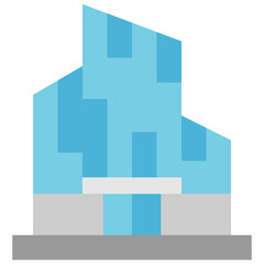 building flat icon