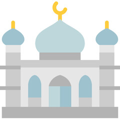 mosque flat icon