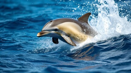 Dolphin in the Mediterranean waters