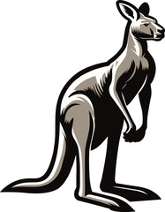 Kangaroo Silhouette Illustration Vector