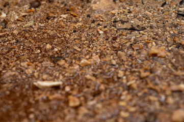 slag, dirt, scale from water, boiler cleaning. Close-up view, background