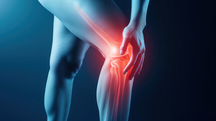 Neon Agony: Visualizing Knee Pain in Vivid Hues. Generative AI