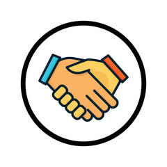 Business icon. Color business icon. Line business icon. Business icon set