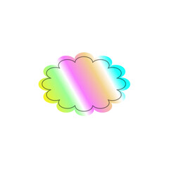 Hologram label of different shapes