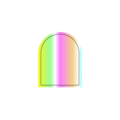 Hologram label of different shapes