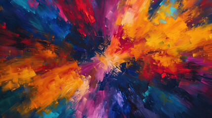 Obraz na płótnie Canvas Artistic background of colorful abstract painting comes to life with seamless blending on canvas