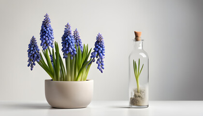Isolate Grape Hyacinth - obrazy, fototapety, plakaty