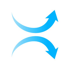 Air flow arrow vektor Illustration