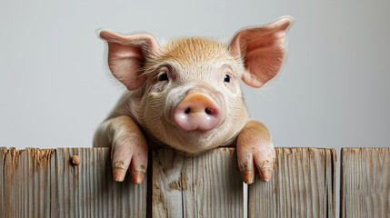 close up of a pig - Powered by Adobe