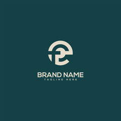 Obraz premium Monogram professional unique letter EF FE logo design template. Initials Business logo.