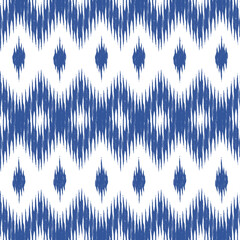 Ikat tribal pattern traditional. Geometric ethnic oriental seamless.Design for background,carpet,wallpaper,clothing,wrapping,fabric,Vector illustration embroidery vintage style.Folk textile.