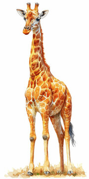 Giraffe, painting