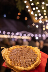 Waffel auf dem Weihnachtsmarkt