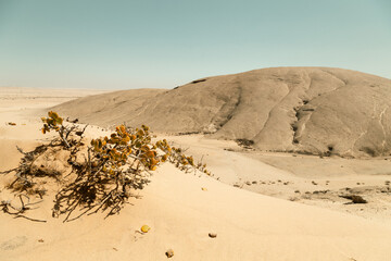 Fototapeta na wymiar Vogelfederberg, a mountain in Namibia, Erongo region