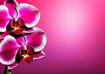 Fototapeta na wymiar Red purple pink orchid abstract background. Gradient. Viva magenta color. Generative AI